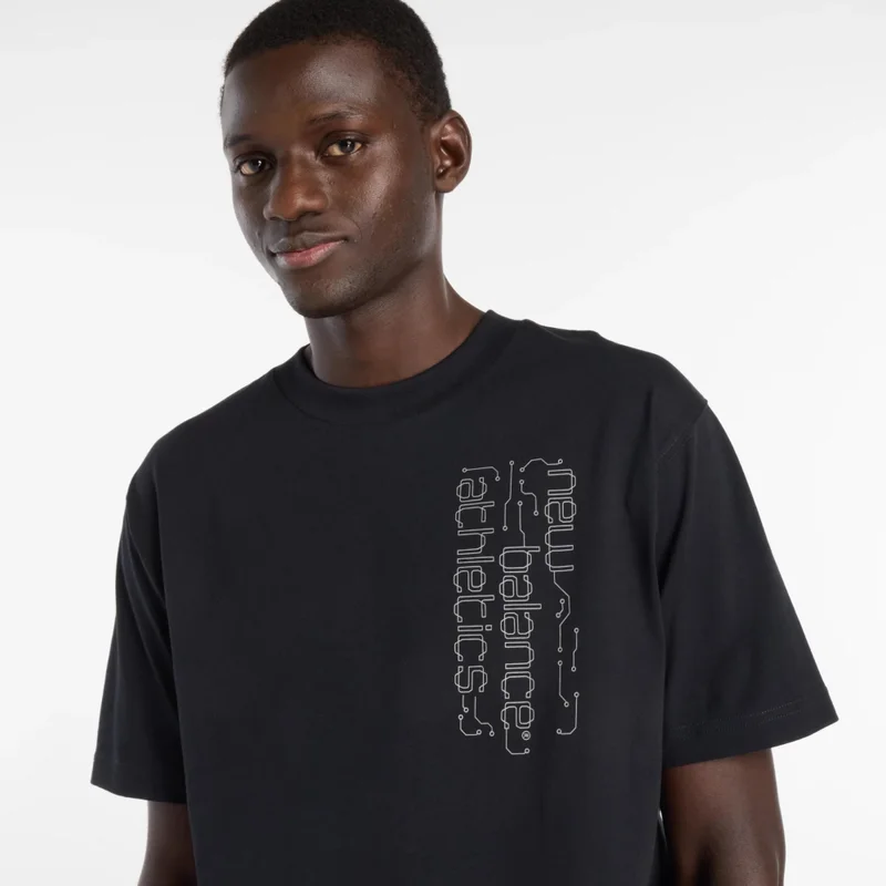 New Balance Black Reflective T-Shirt for Men | Best Price UAE