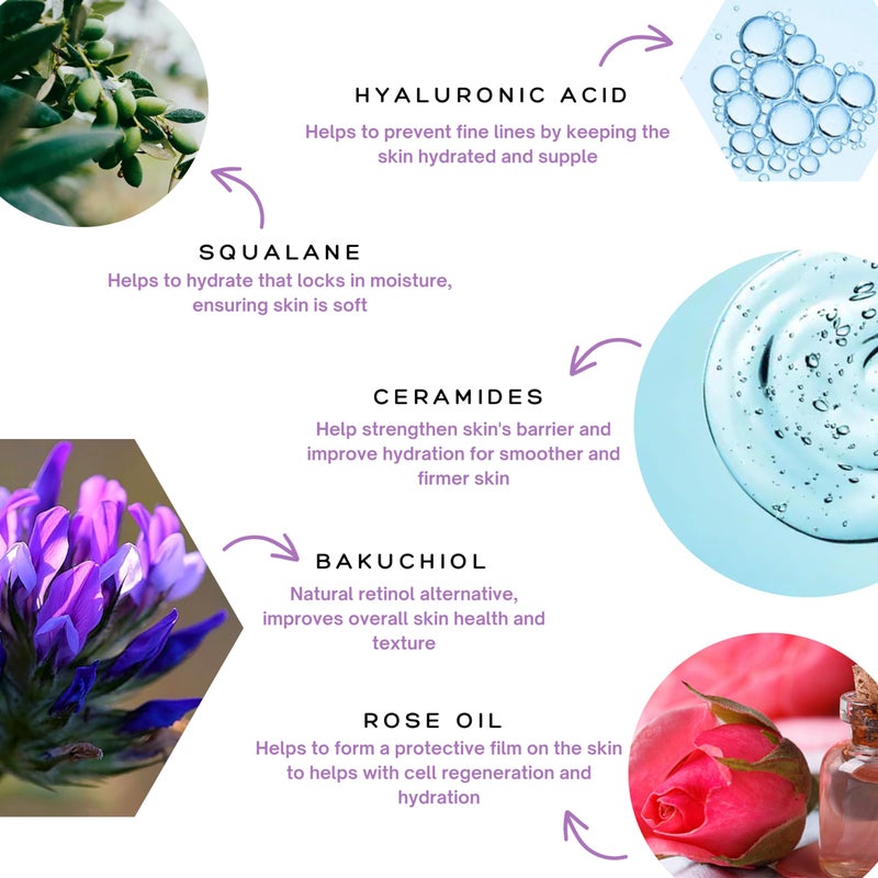 Spa Sciences - Overnight Cream For Normal to Dry Skin Types - Made in the USA- Rejuvenating Formula - With Ceramides, Hyaluronic Acid, Bakuchiol and Squalane - Restore, Hydrate, Nourish - Vegan -1.8oz - Image 4