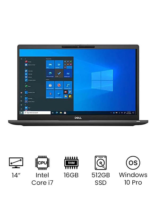 DELL (Upgraded Version) Latitude 7420 14 inch Full HD Intel Core i7-1185G7/16 GB RAM/512 GB SSD/Intel Iris Xe Graphics Integrated/Windows/International Version English/Arabic Black English/Arabic Black - Image 1