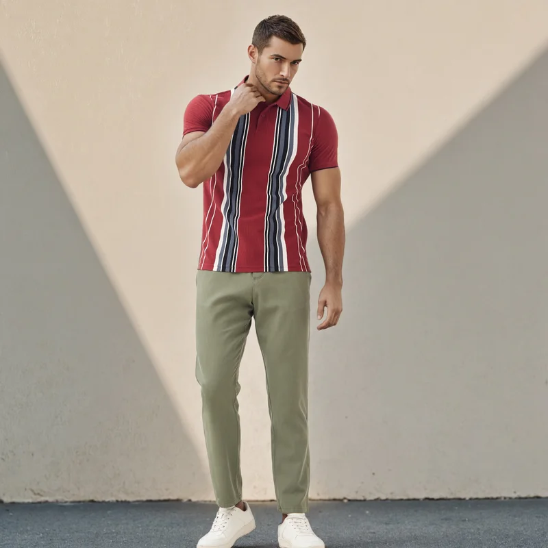 سبلاش فيڤ تيشيرت بولو بيقيه مخطط