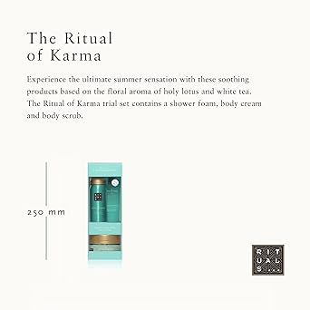 RITUALS RITUALS Gift Set from The Ritual of Karma Trial Set with Summery Holy Lotus White Tea Hydrating Cooling Properties - Image 3