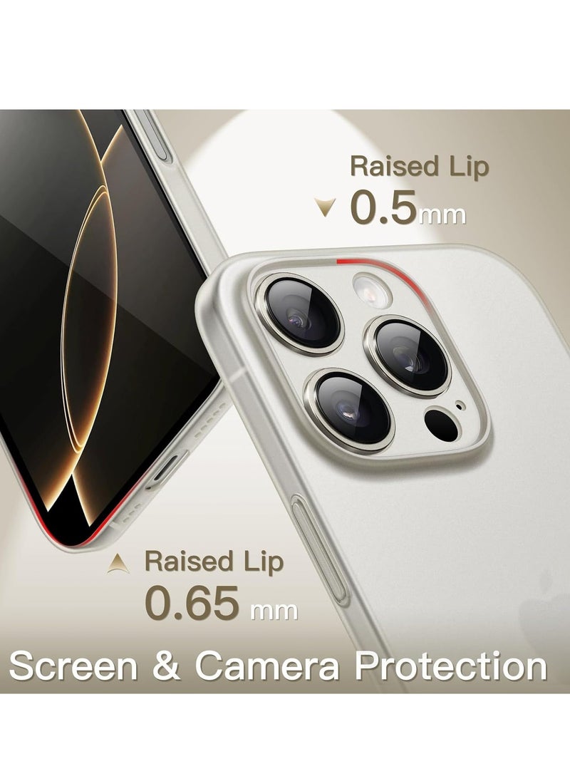 ELTRAZONE Ultra Slim (0.35mm Thin) Case for iPhone 16 Pro 6.3 Inch – Camera Lens Full Protection, Lightweight Matte Finish PP Hard Minimalist Cover (Natural Titanium) | Anti-Fingerprint & Non-Yellowing - Image 4