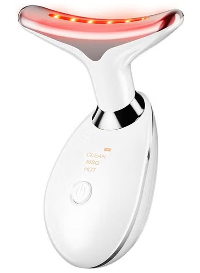 TIGER Neck Face Massager & Sculpting Tool with 3 Colour Modes & Vibration – Facial Massager to Reduce Double Chin, Lift and Firm Skin, Enhance Jawline Contour, Improve Blood Circulation, Portable & Rechargeable Beauty Device for Home Use - Image 1