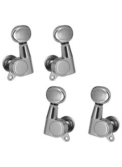 4 PCS Ukulele Tuning Peg Uke Knobs 1:15 Closed Style Tuners Tuning Key for 4 String Ukelele