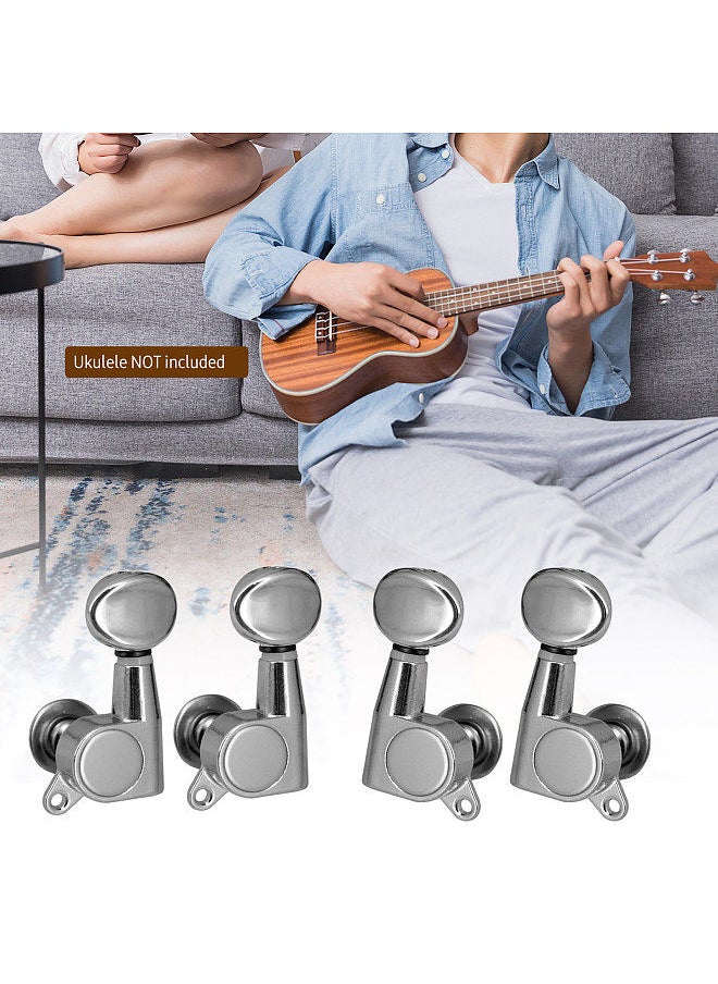 Generic - 4 PCS Ukulele Tuning Peg Uke Knobs 1:15 Closed Style Tuners Tuning Key for 4 String Ukelele - Image 1