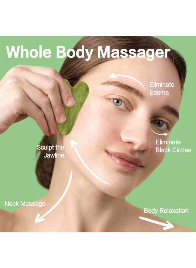 huefull Gua Sha Facial Tool for Face and Body, Gua Sha for Self Care, Guasha Tool Tensions Relief and Reducing Puffiness,Self Care Gifts for Woman/Men, Skin Gifts - Image 4