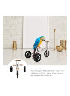 Y&D Parrot Bicycle Toy, Bird Intelligence Training Puzzle Toy for Small Medium Bird, Tabletop Interactive Educational Foot Talon Funny IQ Supplies Macaw Conure  - Image 4