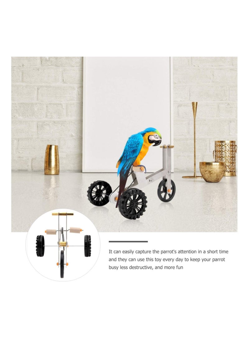 Y&D Parrot Bicycle Toy, Bird Intelligence Training Puzzle Toy for Small Medium Bird, Tabletop Interactive Educational Foot Talon Funny IQ Supplies Macaw Conure - Image 4