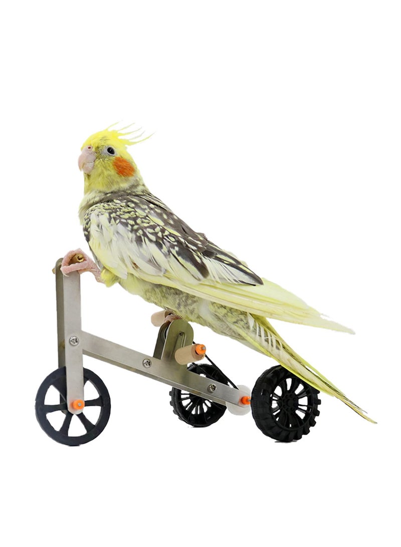 Y&D Parrot Bicycle Toy, Bird Intelligence Training Puzzle Toy for Small Medium Bird, Tabletop Interactive Educational Foot Talon Funny IQ Supplies Macaw Conure - Image 1