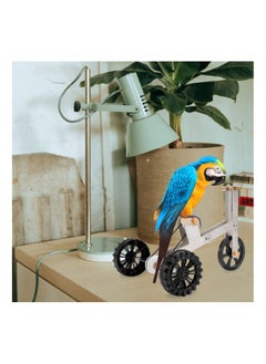 Y&D Parrot Bicycle Toy, Bird Intelligence Training Puzzle Toy for Small Medium Bird, Tabletop Interactive Educational Foot Talon Funny IQ Supplies Macaw Conure  - Image 2
