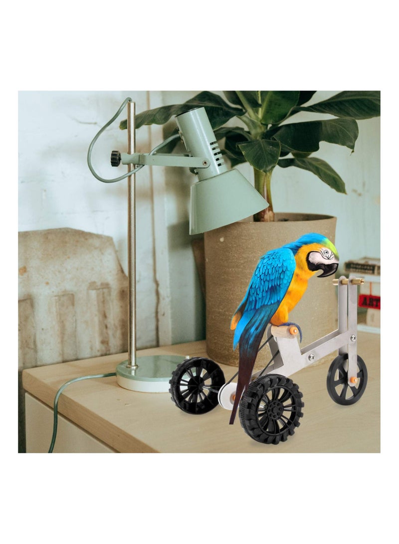 Y&D Parrot Bicycle Toy, Bird Intelligence Training Puzzle Toy for Small Medium Bird, Tabletop Interactive Educational Foot Talon Funny IQ Supplies Macaw Conure - Image 2