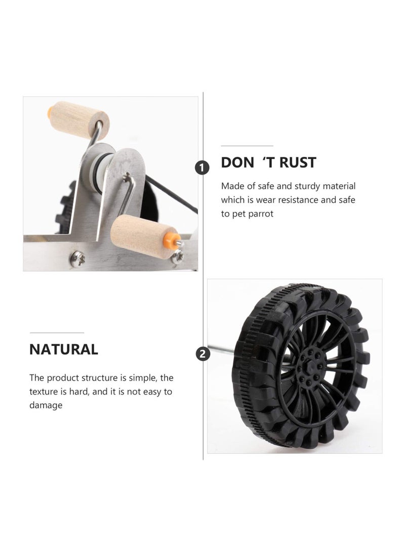 Y&D Parrot Bicycle Toy, Bird Intelligence Training Puzzle Toy for Small Medium Bird, Tabletop Interactive Educational Foot Talon Funny IQ Supplies Macaw Conure - Image 5