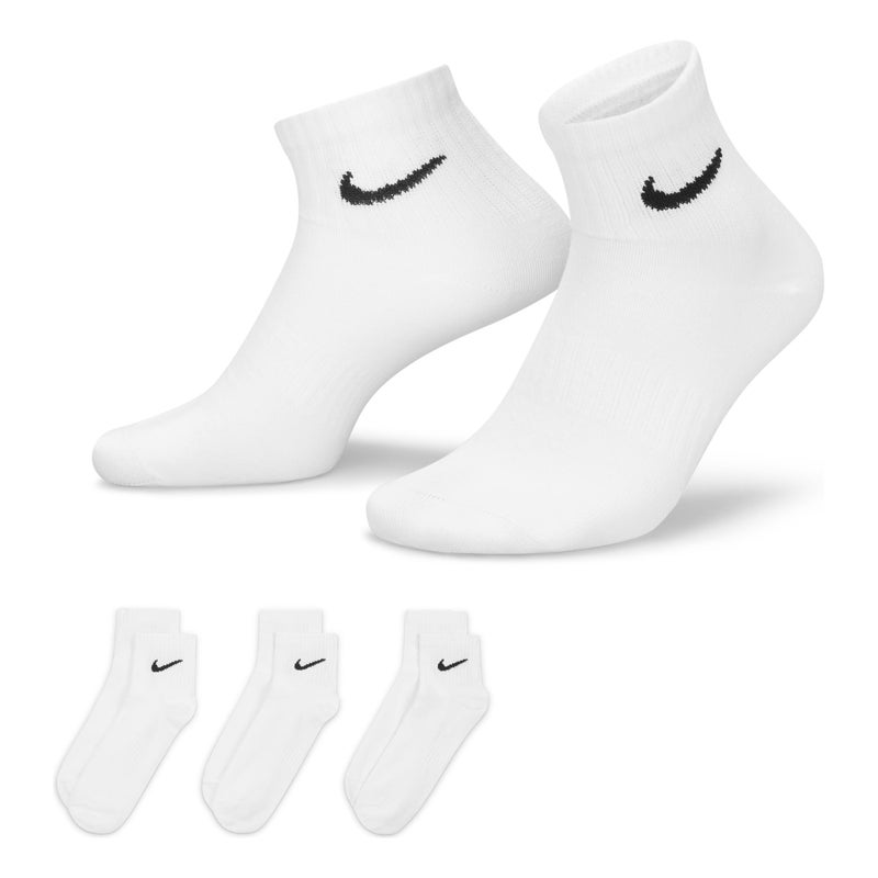 Nike Everyday Lightweight Mid Tops Training Socks Unisex White - Image 1