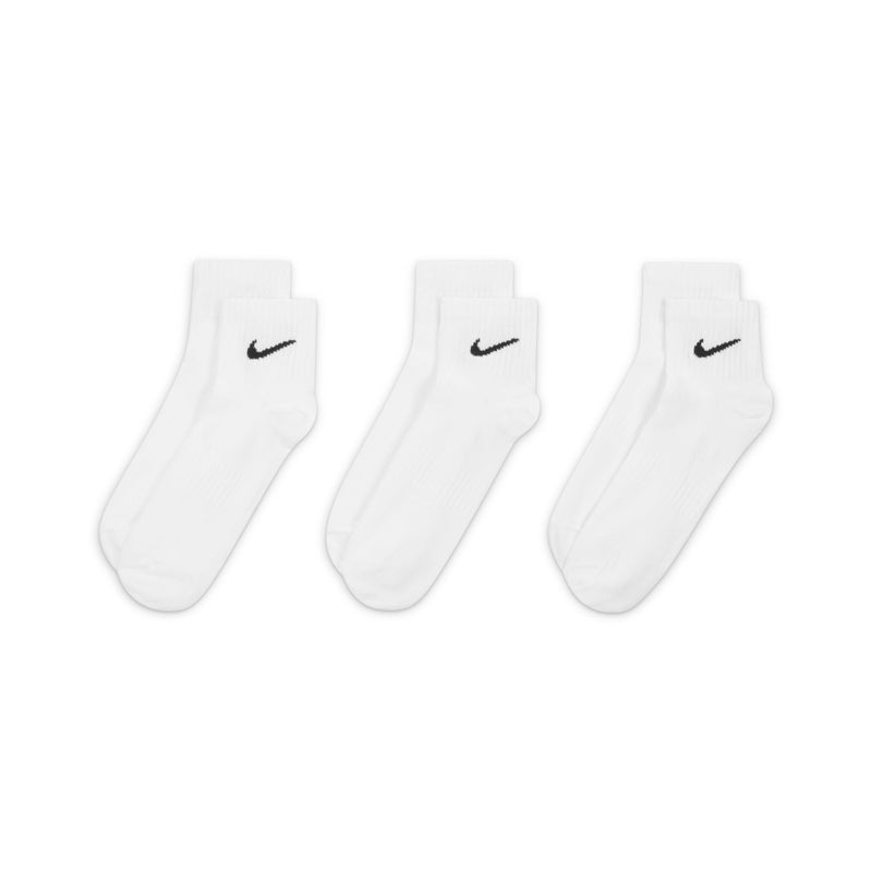 Nike Everyday Lightweight Mid Tops Training Socks Unisex White - Image 4