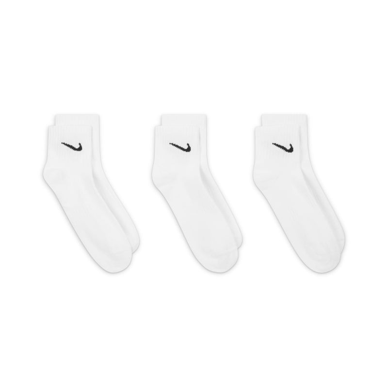 Nike Everyday Lightweight Mid Tops Training Socks Unisex White - Image 2