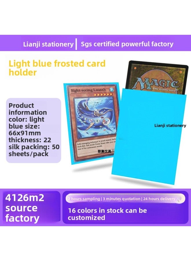 66X91 Pokemon Magic Two-Layer Game Card Film Card Set 23 Silk Cpp Colorful Game Frosted Card Film