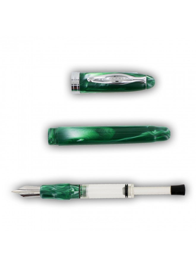 Noodler's Ink Ahab Flex Nib Jade Fountain Pen - ND-15031 - Image 1