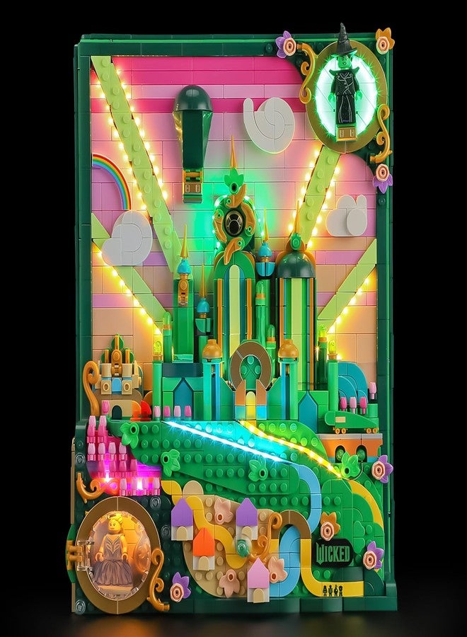 BRIKSMAX 2.0 Light Kit Compatible with Lego Wicked Emerald City Wall Art 75685 Building Sets- LED Lighting Kits (Accessories Only), Cable-Hiding Tech for Display, Gifts & Collectors - Image 1
