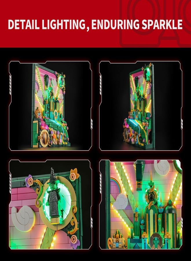 BRIKSMAX 2.0 Light Kit Compatible with Lego Wicked Emerald City Wall Art 75685 Building Sets- LED Lighting Kits (Accessories Only), Cable-Hiding Tech for Display, Gifts & Collectors - Image 3