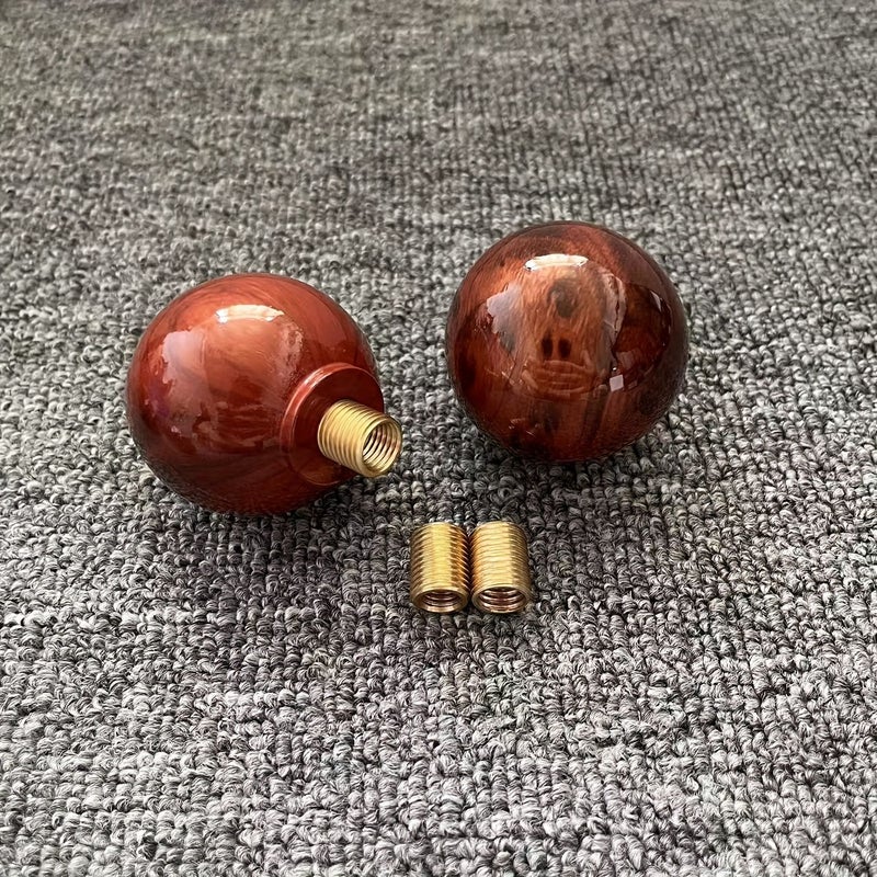 Mahogany Wood Colored Car Gear Shift Head For Manual Transmission Universal Retro Gear Lever - Image 5