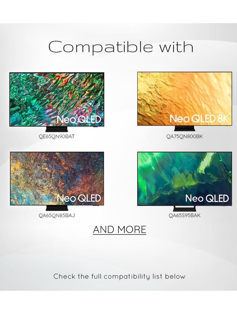 PopZa Original OEM BN59-01385A Solar Voice Remote Control (2021) for Samsung Smart TVs – Compatible with Neo QLED, The Frame, and Crystal UHD Series - Image 4