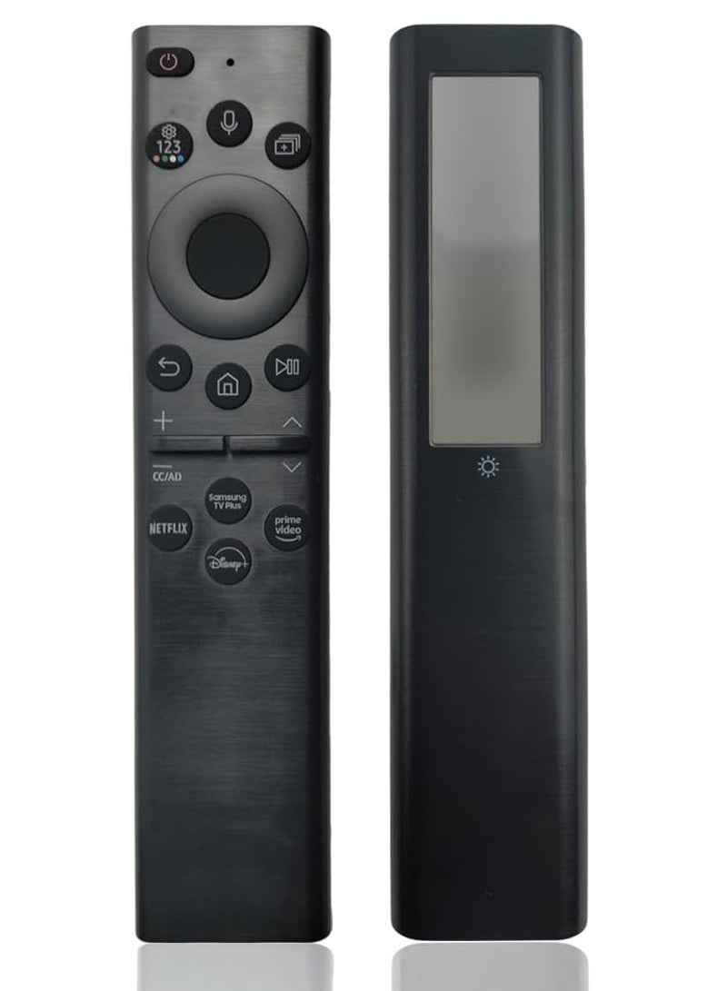 PopZa Original OEM BN59-01385A Solar Voice Remote Control (2021) for Samsung Smart TVs – Compatible with Neo QLED, The Frame, and Crystal UHD Series - Image 1