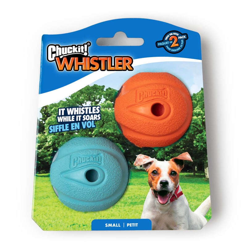 Chuckit The Whistler Ball Dog Toy Small 2 Inch Diameter for Dogs 020 lbs Pack of 2 - Image 2