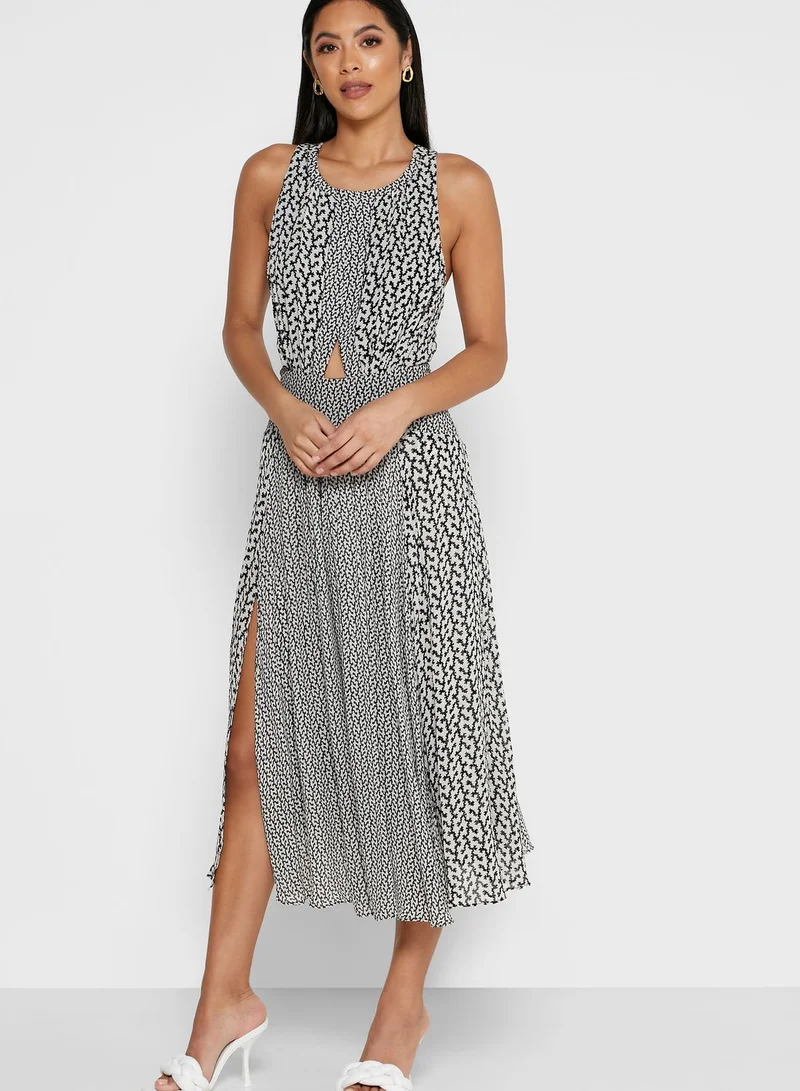 REISS Alexandria Cut Out Lace Dress