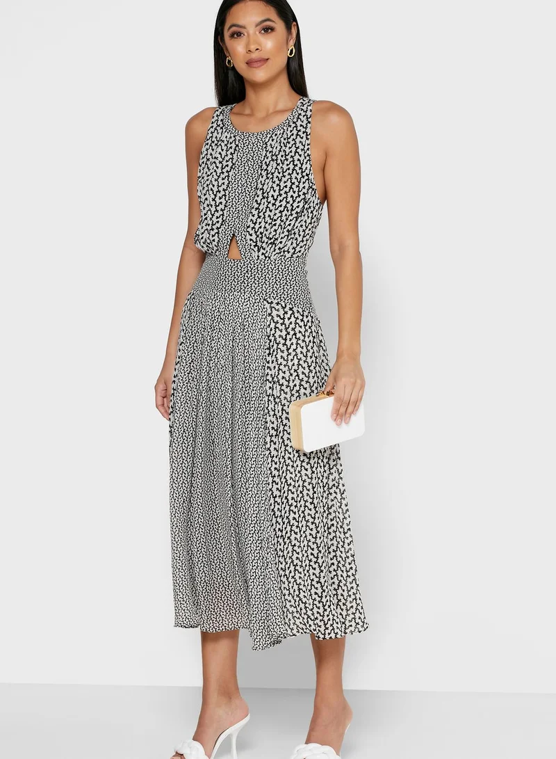 REISS Alexandria Cut Out Lace Dress