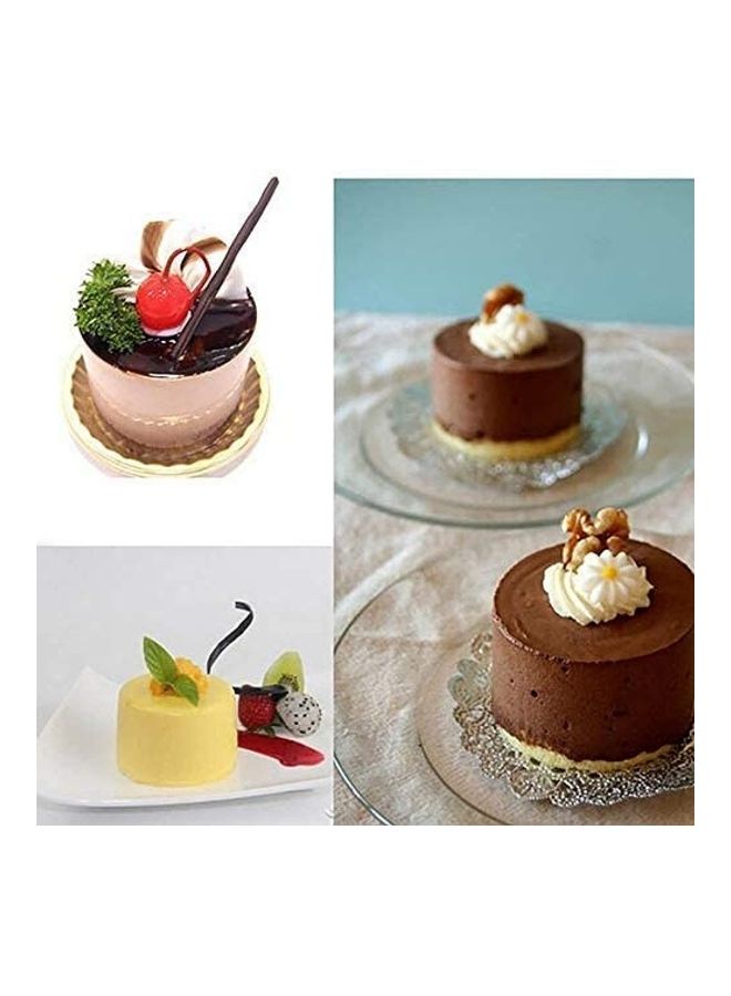 Round Flexible Silicone Cookie Candy Chocolate Mould Multicolour one size - Image 4