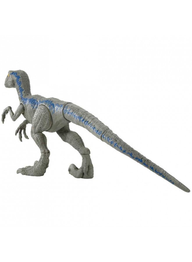 JURASSIC WORLD MATTEL Velocirapator Blue Jurassic World 12" Dinosaur - Image 2