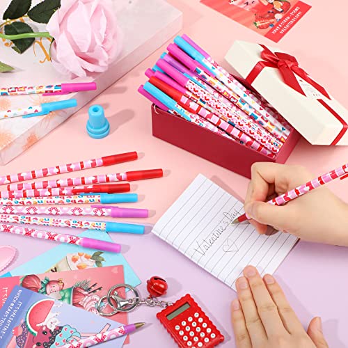 Yexiya 150 Pcs Valentine's Day Ballpoint Pen Bulk Heart Ballpoint Pen Wedding Pens Black Ink Pens for School Office Supplies Valentine's Day Wedding Exchange Gift Party Supplies, 0.7 mm - Image 4