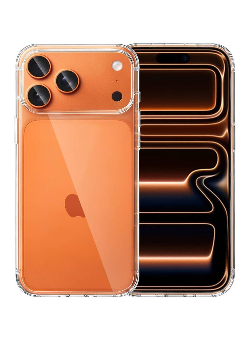 Crystal Clear Case for iPhone 17 Pro Slim Thin TPU Cover Ultra-Thin Lightweight Transparent Soft Protective Phone Cover (Clear) - Image 1