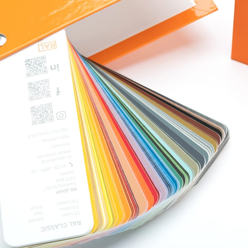 RAL K5 Color Chart, 1 x Gloss, 1 x Semi-Matte, Full Page Color Swatches - Image 5