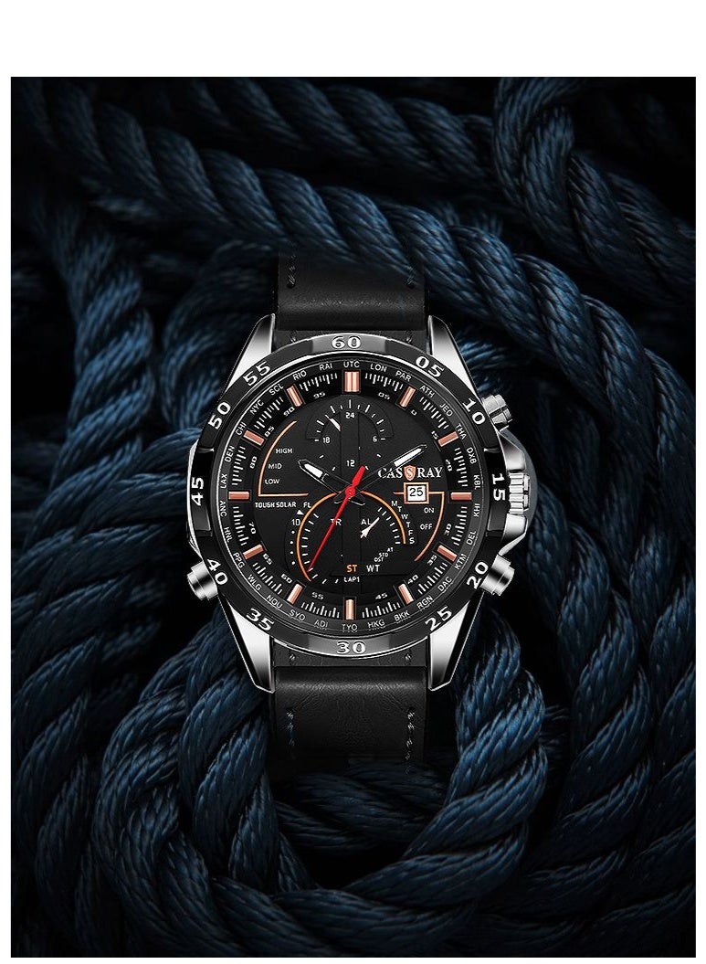 CASSRAY New high-end fully automatic multi-functional watch for handsome men - men's business student night-lit waterproof watch - Image 3