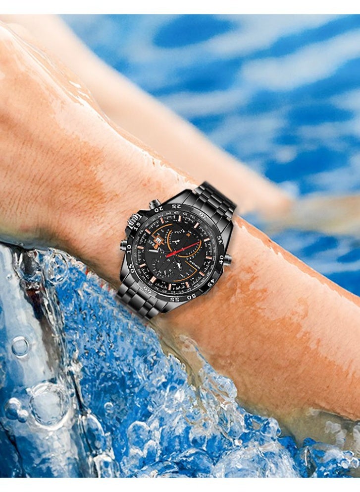 CASSRAY New high-end fully automatic multi-functional watch for handsome men - men's business student night-lit waterproof watch - Image 4