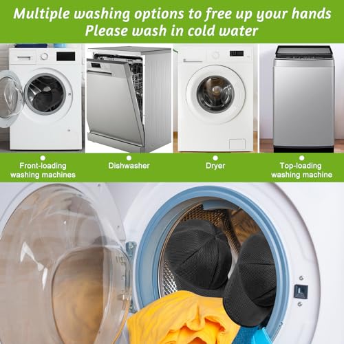 Eiito Hat Washer Cage,Hat Washing Machine with Frame Cage and Hat Washer Bag,Baseball Hat Washer,Suitable for Adult and Kid's 1-Pack Black - Image 5