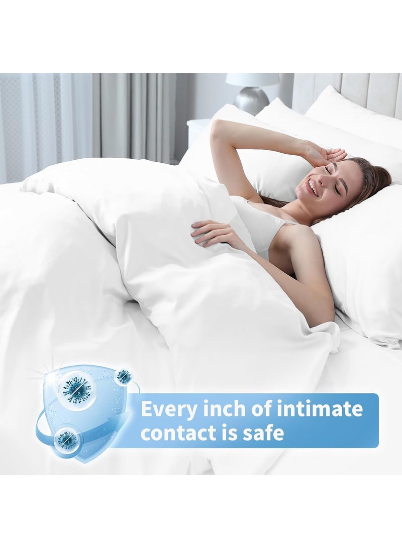 Disposable Bed Sheet Set Travel Bedding Set - Includes Bed Sheets, Quilt Cover And Pillowcases, Ideal for Hotels, Business Trips, and Travel Essentials  - Image 3