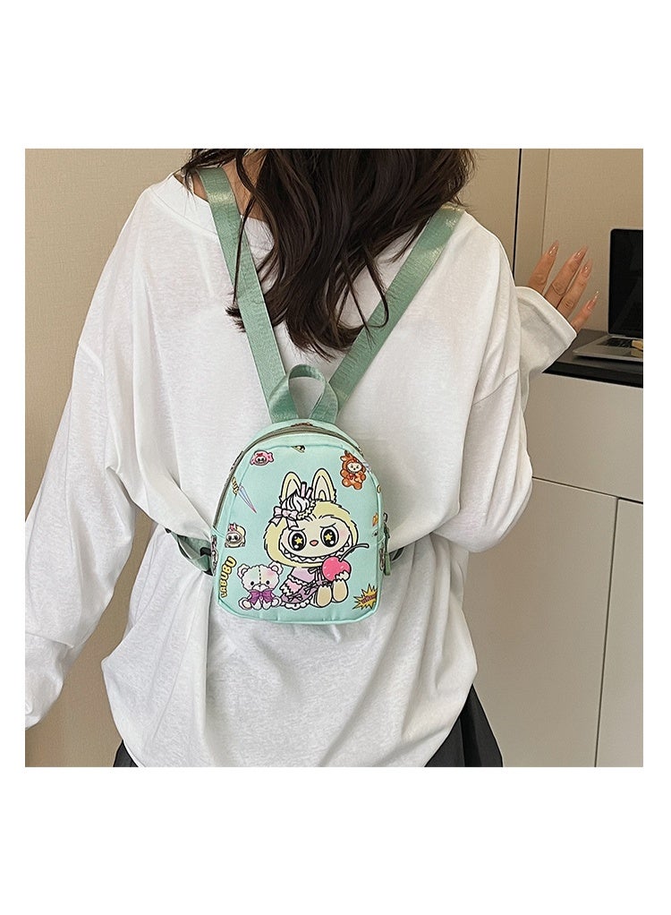 لابوبو حقيبة ظهر للأطفال برسومات كرتونية لابوبو حقيبة مدرسية عصرية لطيفة للأولاد والبنات حقيبة ظهر متعددة الاستخدامات للبنات 19*15*6 سم - Image 2