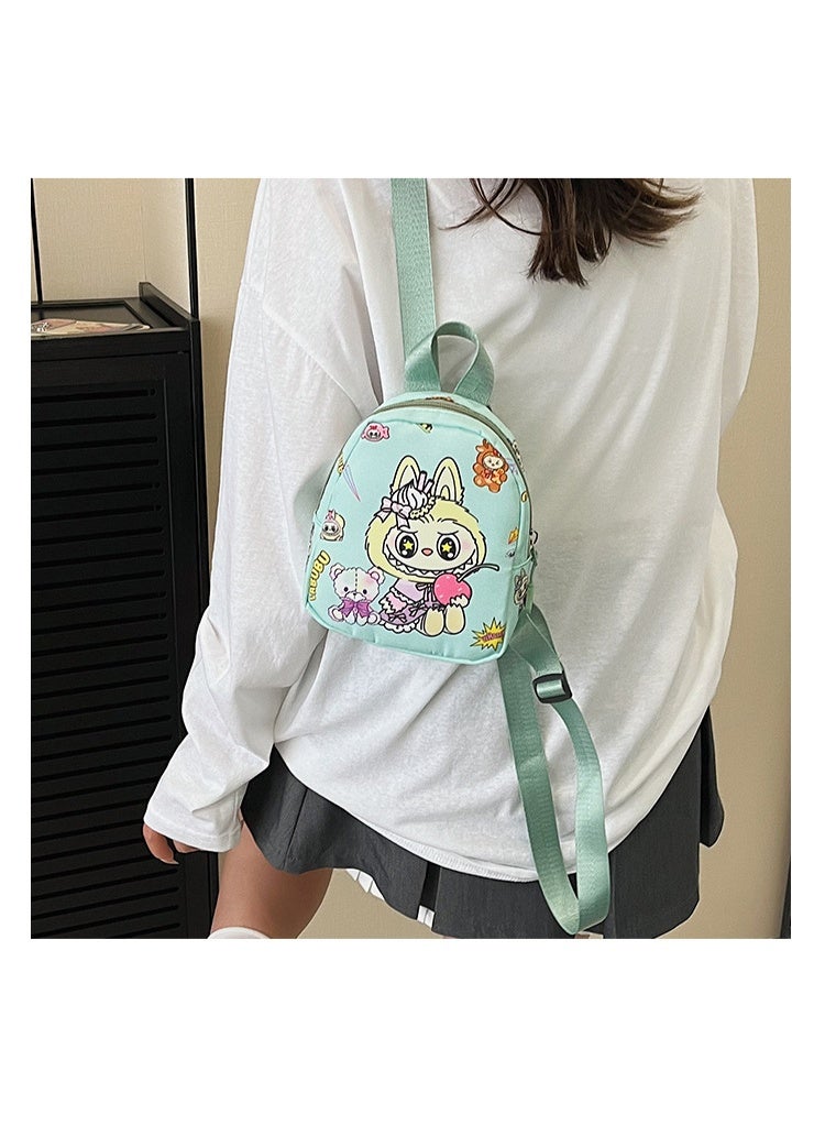 لابوبو حقيبة ظهر للأطفال برسومات كرتونية لابوبو حقيبة مدرسية عصرية لطيفة للأولاد والبنات حقيبة ظهر متعددة الاستخدامات للبنات 19*15*6 سم - Image 3