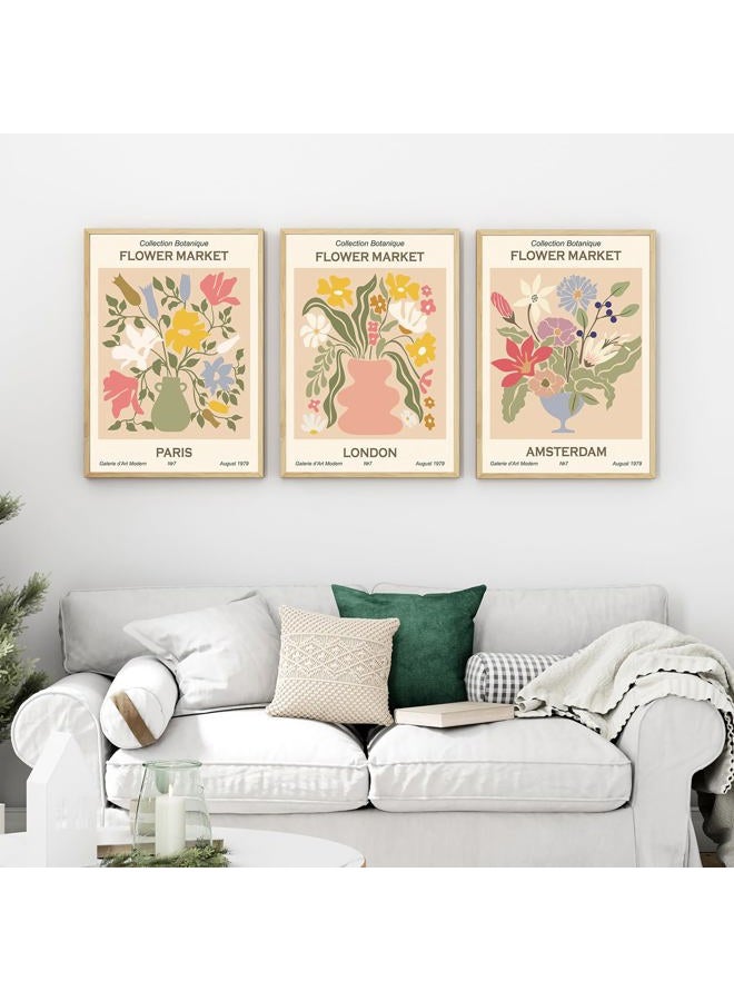 Dazoratix Flower Market Wall Prints - 12 PCs Matisse Room Decor Aesthetic Vintage Floral Collage Kit Nature Posters Art for Teen Dorm Office Girls gallery Bedroom Pastel Botanical Decorations Unframed - Image 2