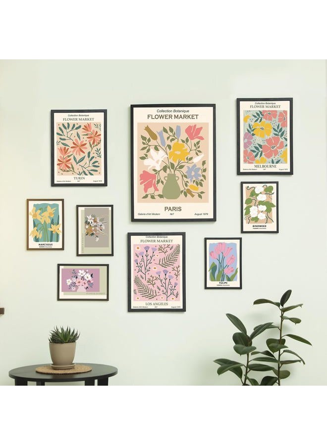 Dazoratix Flower Market Wall Prints - 12 PCs Matisse Room Decor Aesthetic Vintage Floral Collage Kit Nature Posters Art for Teen Dorm Office Girls gallery Bedroom Pastel Botanical Decorations Unframed - Image 4