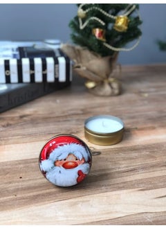 Masalsı Concept Fairytale Concept New Year Concept 1 Piece Metal Box Candle New Year Metal Gift Box 7cm x 3.5 cm 