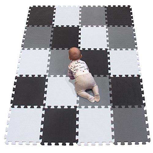 YIMINYUER 20 Tiles 30cm30cm1cm Each Tile Baby Soft Puzzle Play Mats Kids Thick EVA Foam Floor Toddlers  Childrens Soft Interlocking Mat R01R04R12G301020 - Image 1