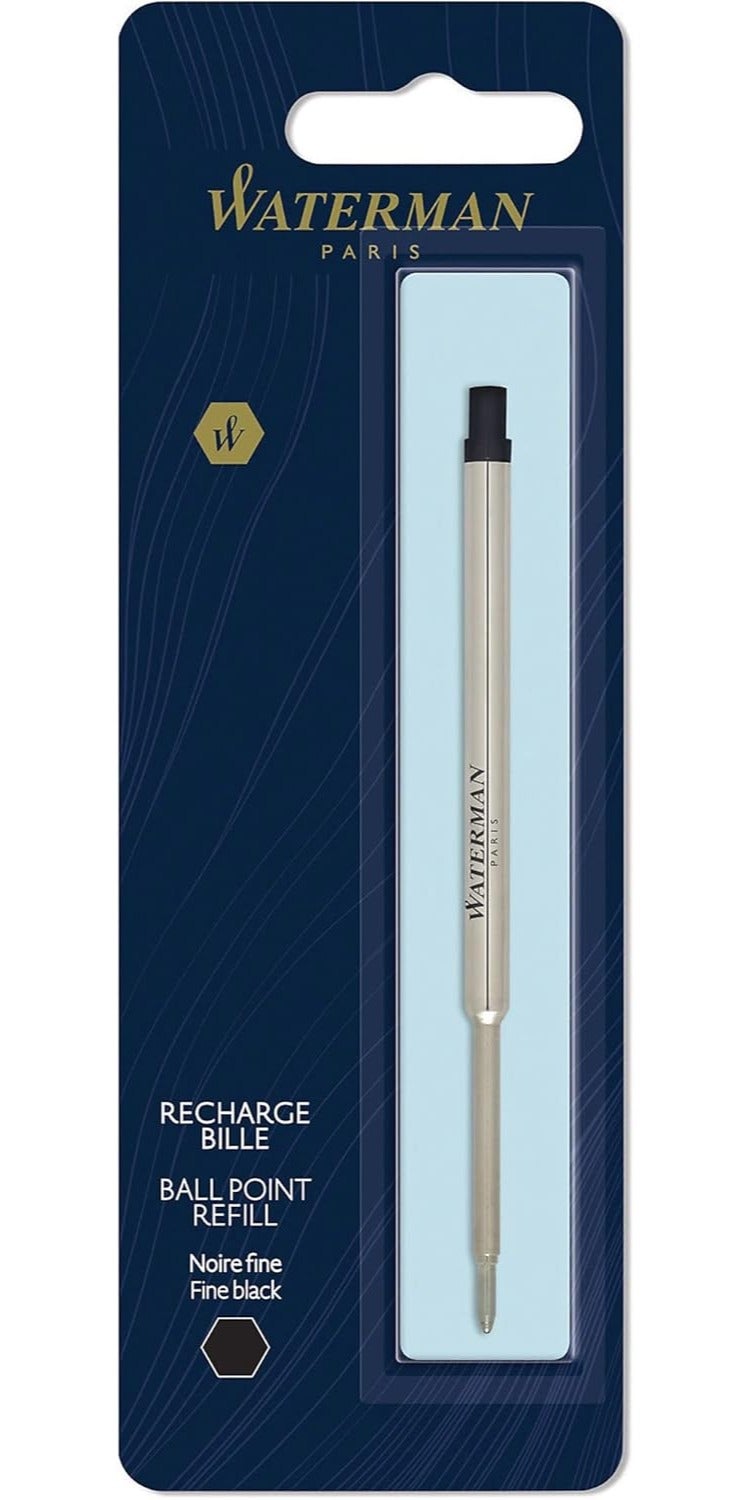 وترمان Waterman Ballpoint Pen Refill | Fine Point | Black Ink | 1 Count - Image 1