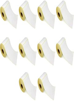 Generic Thermal Paper Stickers for Barcode Printer 10x15cm Address and Barcode Printable Label Sticker- 500 Label Pack Of 10  - Image 1