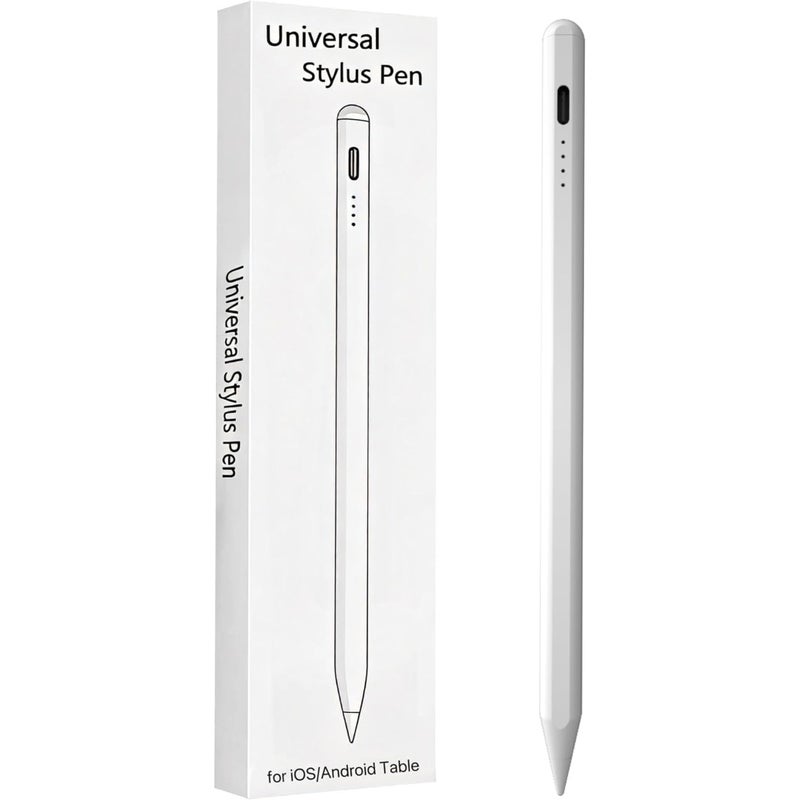 Capacitive Stylus, Fine Responsive Tip, Universal Compatibility - High-Precision Writing, Touch Screen Pen, 4-LED Battery Indicator for Note-Takers, Artists, Professionals & Android Tablet Users - Image 1