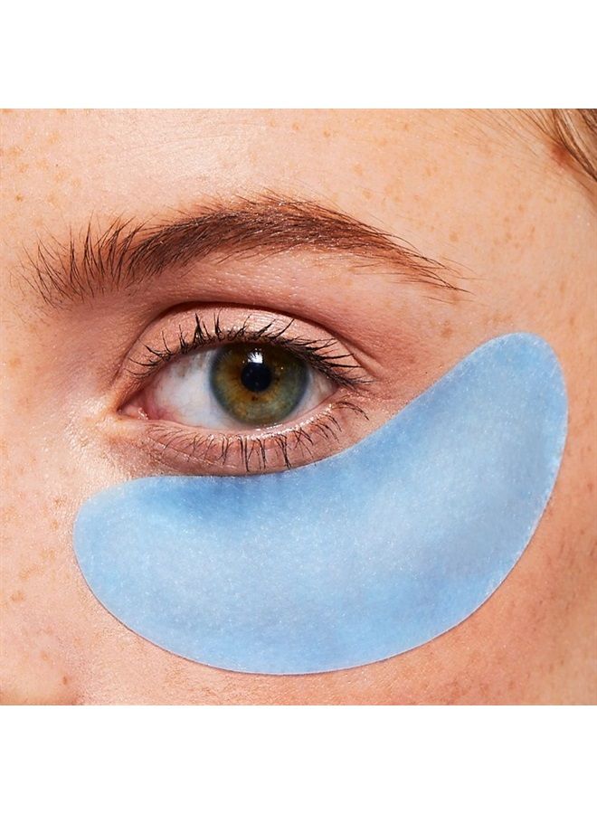 Pacifica Beauty Eye Bright Vitamin C Spot Serum Mask, Under Eye Patches, Brightening, Moisturizing, Plumping for all Skin Types, Plant-Based, Vegan + Cruelty Free, Blue, 4 Count - Image 2