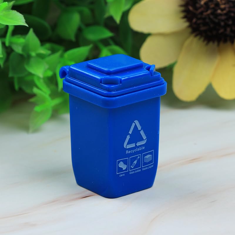 SHIDXIB 10Pcs Creative Trash Can Miniature Mini Trash Bin Sorting Bucket Scene Ornament - Image 5