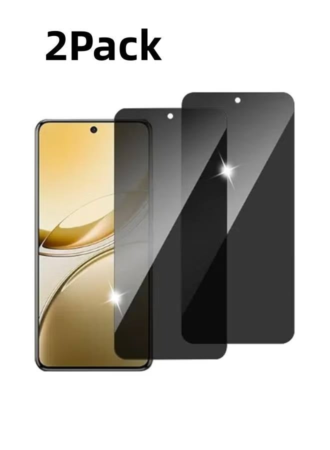 2Pack Vivo V50 Lite 5G Privacy Screen Protector, 30° Anti Spy, Full Coverage, Easy Installation Anti-Spy & Privacy Protection Anti-Fingerprint & Bubble Free, Case Friendly 9H Tempered Glass, Black Clear - Image 1